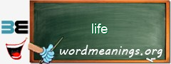 WordMeaning blackboard for life